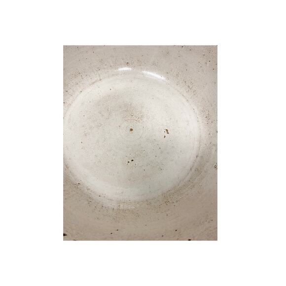 Vintage Ruckels Pottery Large Crock Bowl Sawtooth Stoneware 12" - Picture 10 of 12